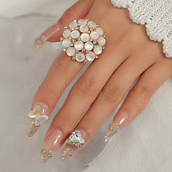 Transparent Resin with Alloy Finger Rings&nbsp;CX4663-1