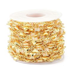 Brass & Glass Beads Beaded Chain&nbsp;CHC-D029-25G