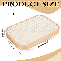Velvet Ring Organizer Display Tray&nbsp;ODIS-WH0099-322