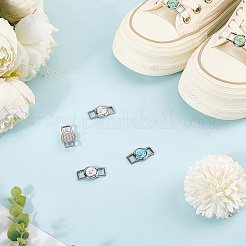 Alloy & Resin Shoelace Charms&nbsp;FIND-CP0002-94B