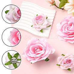 Cloth & Iron Alligator Hair Clips&nbsp;AJEW-SP0002-84E