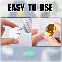 36Pcs 9 Colors Acrylic Rhinestone Flat Back Cabochons&nbsp;DIY-GF0009-16