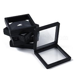 5Pcs Square Transparent PE Thin Film Suspension Jewelry Display Box&nbsp;CON-FS0001-19C