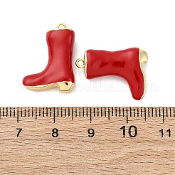 Brass Enamel Pendants&nbsp;KK-F895-09G