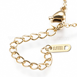 304 Stainless Steel Pendant Necklaces&nbsp;NJEW-F207-04G