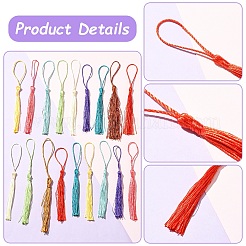 80Pcs Polyester Tassel Decorations&nbsp;DIY-YW0016-25A