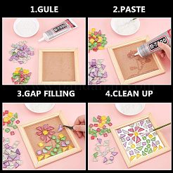 Glitter Glass Cabochons&nbsp;GLAA-FH0001-02A