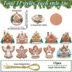 1Set Christmas Plastic Pendants&nbsp;DIY-SC0026-46B