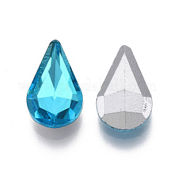 Pointed Back Glass Rhinestone Cabochons&nbsp;RGLA-T081-8x13mm-12