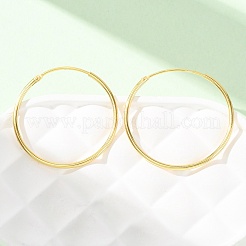 925 Sterling Silver Huggie Hoop Earrings&nbsp;EJEW-C179-05D-G