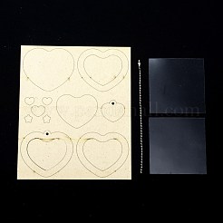 DIY Handmade Wooden Heart Shaker set&nbsp;DIY-A014-09