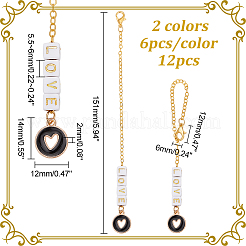 Flat Round with Hollow Heart Alloy Enamel Cup Pendant Decorations&nbsp;HJEW-AB00482