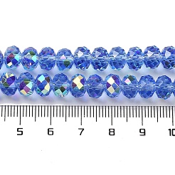 AB Color Plated Transparent Electroplate Beads Strands&nbsp;EGLA-H104-06G