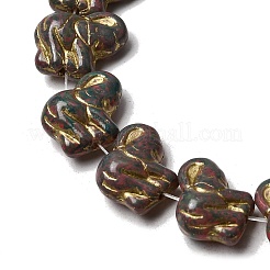 Painted Glass Beads Strands&nbsp;GLAA-Z021-11H