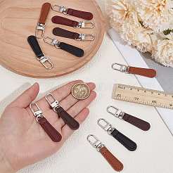 12Pcs PU Leather Zipper Pull Tabs&nbsp;FIND-CY0002-33B