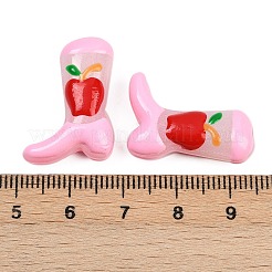Boot Baking Paint Glass Enamel  Beads&nbsp;LAMP-C020-02B