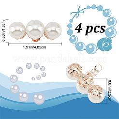 Alloy with Plastic Imitation Pearl Shoe Decorations&nbsp;FIND-WH0126-170KCG