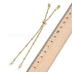 Adjustable 304 Stainless Steel Satellite Chain Slider Bracelet Making&nbsp;AJEW-JB01625-02