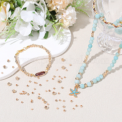 120Pcs 4 Styles Brass Beads&nbsp;KK-PH0015-29