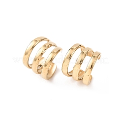 304 Stainless Steel Triple C-Shaped Cuff Earrings&nbsp;EJEW-K268-82G