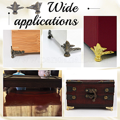 52Pcs Vintage Alloy Wooden Box Feet&nbsp;FIND-NB0006-80