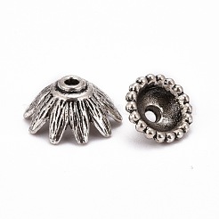 Mixed Style Tibetan Style Alloy Bead Caps&nbsp;X-TIBE-O006-26