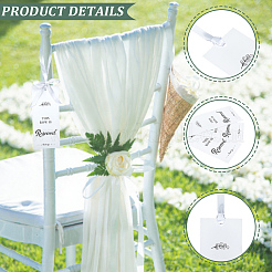 2 Sets Paper Seat Reserved Sign Hanging&nbsp;AJEW-CN0006-22