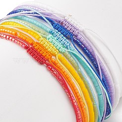 Natural Gemstone Braided Bead Bracelet Sets&nbsp;BJEW-JB08953