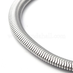 Tarnish Resistant 304 Stainless Steel Flat Snake Chain Bracelets&nbsp;BJEW-O186-06B-P