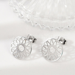 304 Stainless Steel Stud Earrings for Women&nbsp;EJEW-Z089-11P