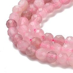 Natural Madagascar Rose Quartz Beads Strands&nbsp;X-G-B088-C09-04