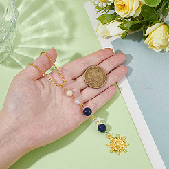 Sun Alloy Pendant Decorations&nbsp;HJEW-WH20003-56A