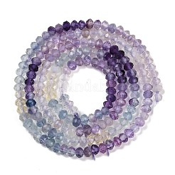 Gradient Color Natural Colorful Fluorite Beads Strands&nbsp;G-H071-A04-01