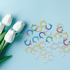 30Pcs 3 Styles 201 Stainless Steel & Stainless Steel Connector Charms&nbsp;STAS-DC0013-57