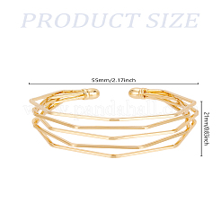 1Pc European Style Iron Cuff Bangles for Women&nbsp;BJEW-LP0012-01