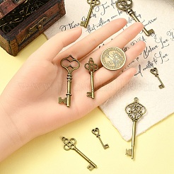 25Pcs 5 Styles Tibetan Style Alloy Pendants&nbsp;TIBEP-YW0001-90