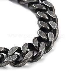 304 Stainless Steel Dragon Head Design Cuban Link Chains Bracelets for Men & Women&nbsp;BJEW-D031-19B