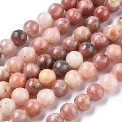 Natural Plum Blossom Jasper Beads Strands&nbsp;G-A163-02-6mm