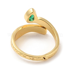 Rack Plating Brass Cuff Rings&nbsp;RJEW-D008-06G