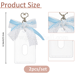 2Pcs Plastic ID Card&nbsp;HJEW-FH00141