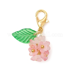 Flower Frosted Transparent Acrylic Pendant Decorations&nbsp;HJEW-JM03714