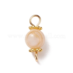 Natural Shell Connector Charms&nbsp;PALLOY-JF01658
