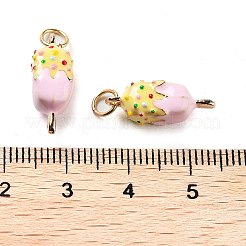 Real 18K Gold Plated Brass Enamel Pendants&nbsp;KK-M280-02B-G