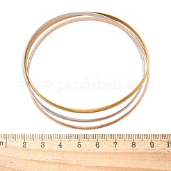 304 Stainless Steel Plain Bangles for Women&nbsp;BJEW-C092-01