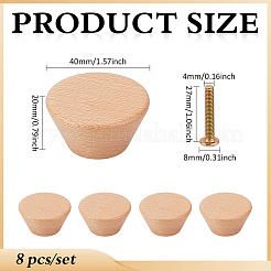 Round Wood Box Pull Handle&nbsp;AJEW-WH0816-328