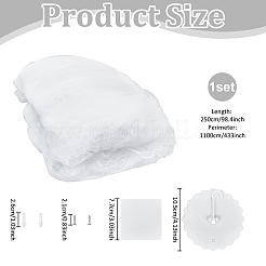 Polyester Gauze Bed Mosquito Net&nbsp;AJEW-WH0481-206B
