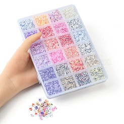 168G 24 Colors Handmade Polymer Clay Beads&nbsp;CLAY-YW0001-79