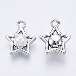 ABS Plastic Imitation Pearl Pendants&nbsp;OACR-R248-002P