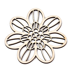 Unfinished Natural Poplar Wood Filigree Joiners Links&nbsp;WOOD-TAC0012-04