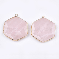 Natural Rose Quartz Pendants&nbsp;G-T112-19F